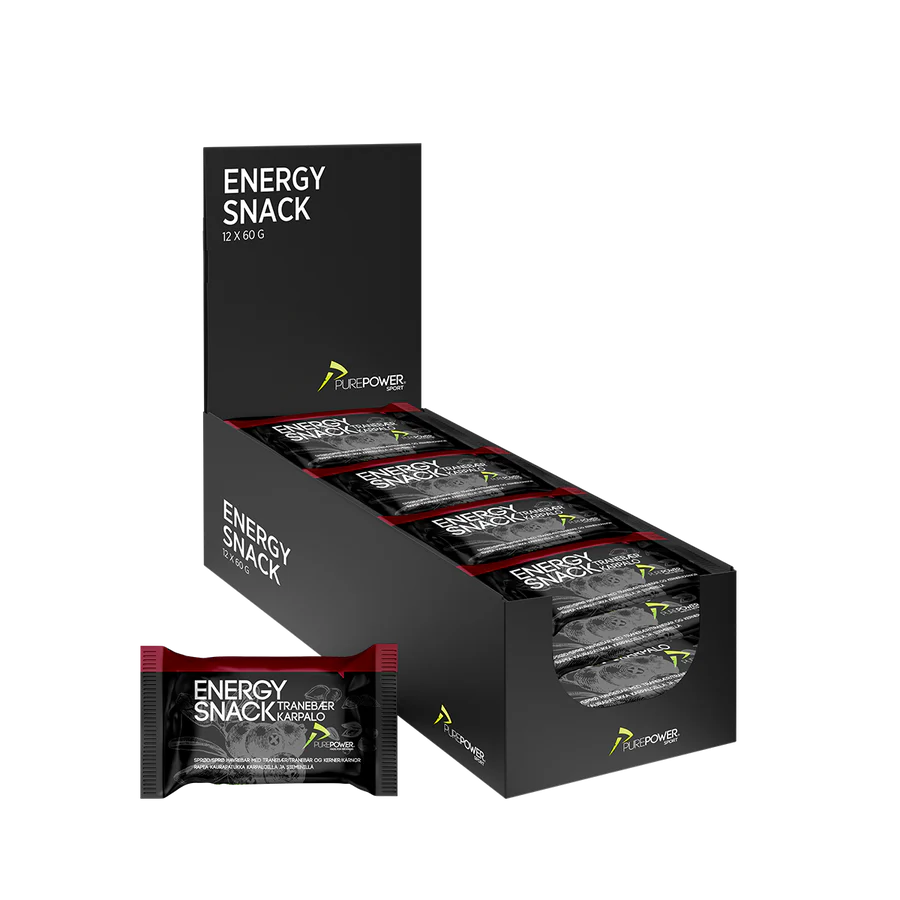 Energy Snack Tranebær 12x60g