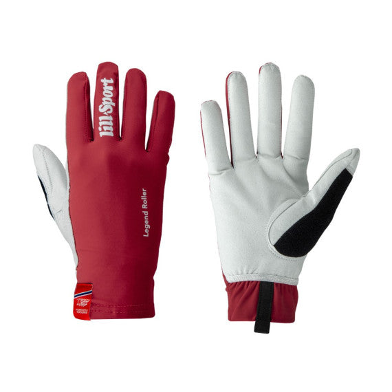 Rulleskihandske Legend roller red